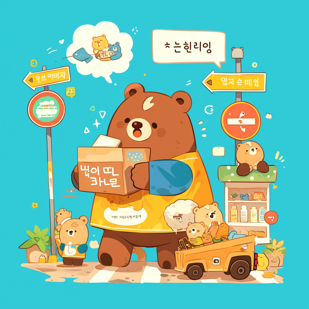 농담곰 카톡테마 무료 다운로드 및 적용 방법